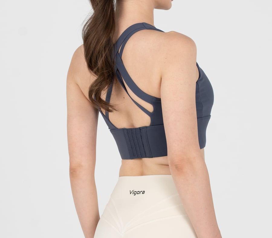 برا رياضية - Interlace Bra (Deep Ocean)