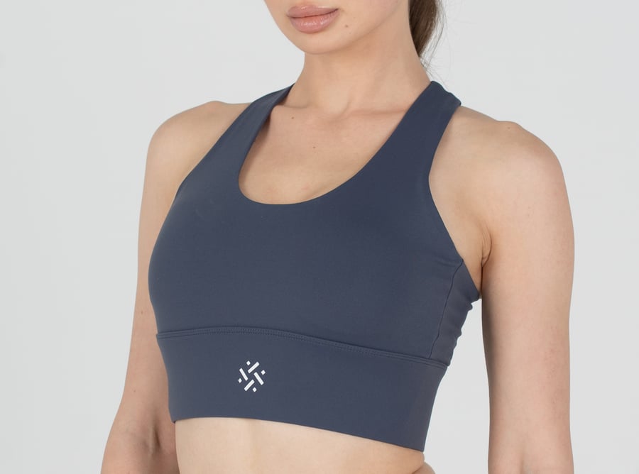 برا رياضية - Interlace Bra (Deep Ocean)