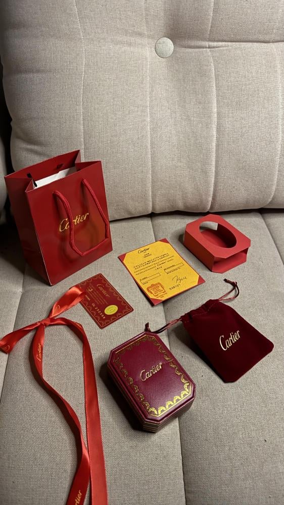 Cartier gold crystal necklace