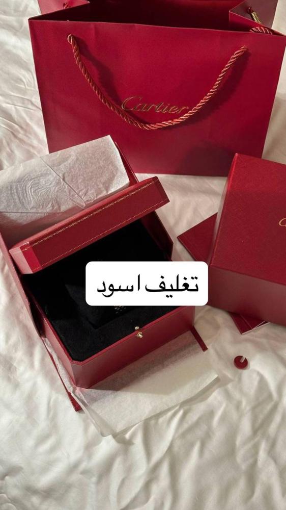 ساعة كارتير تانك نسائية كرستال فضيه