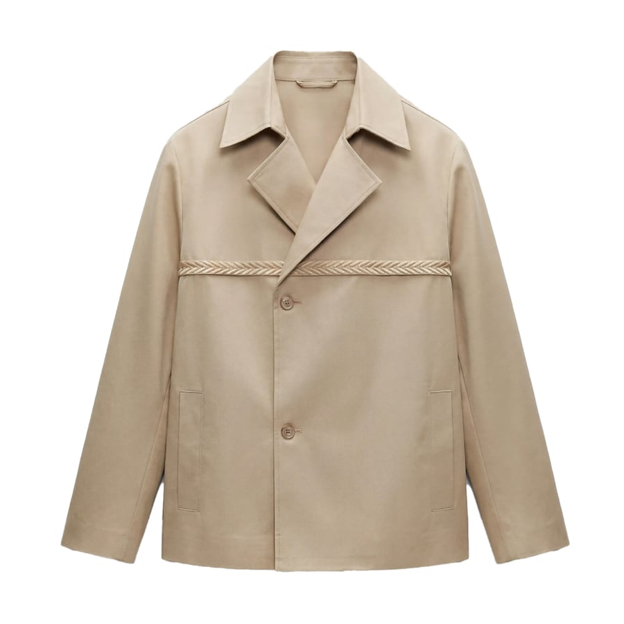 Cotton Twill Jacket - Beige