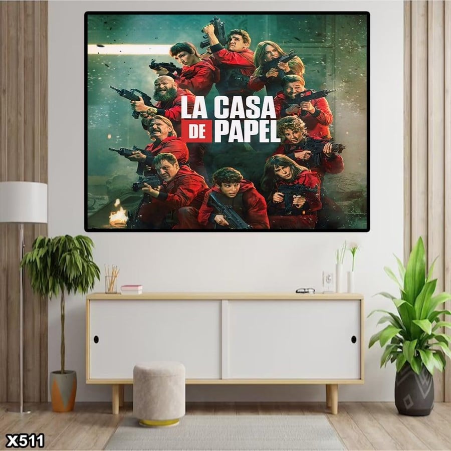 لوحة كانفس la casa de papel