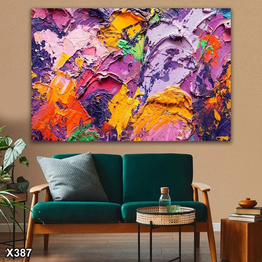 لوحة كانفاس رسم تجريدي