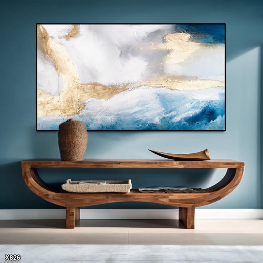 لوحة كانفس رسم تجريدي