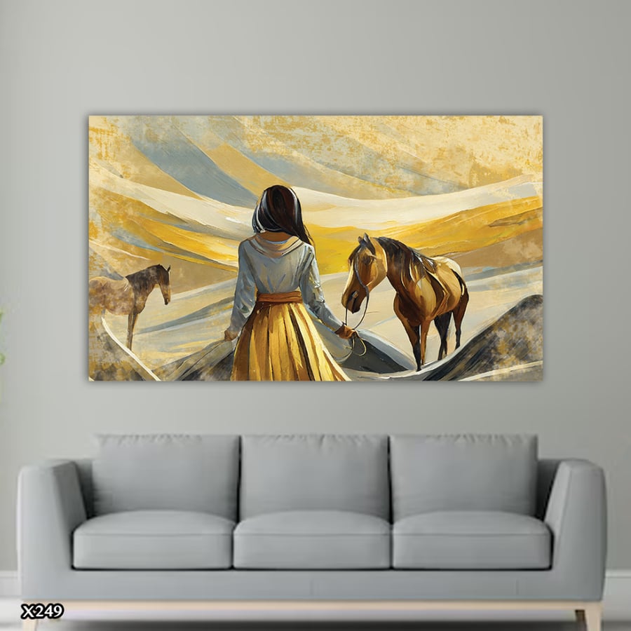 لوحة كانفس بالرسم التجريدي