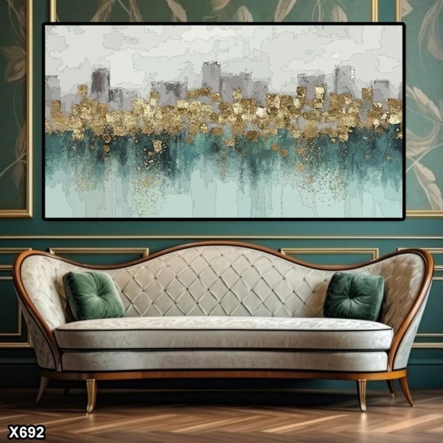 لوحة كانفس رسم تجريدي