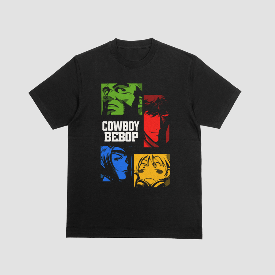 Cowboy Bebop Four Main Characters Color Block Graphic
