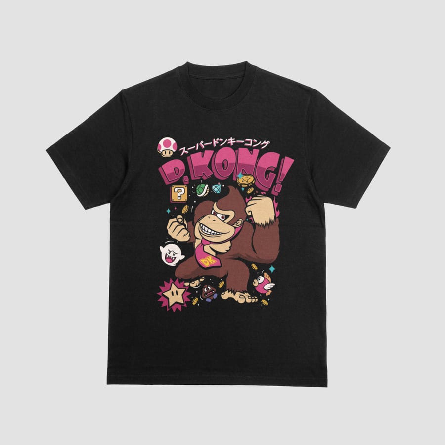 Retro D. Kong Japanese Pop Art Retro Platformer Graphic