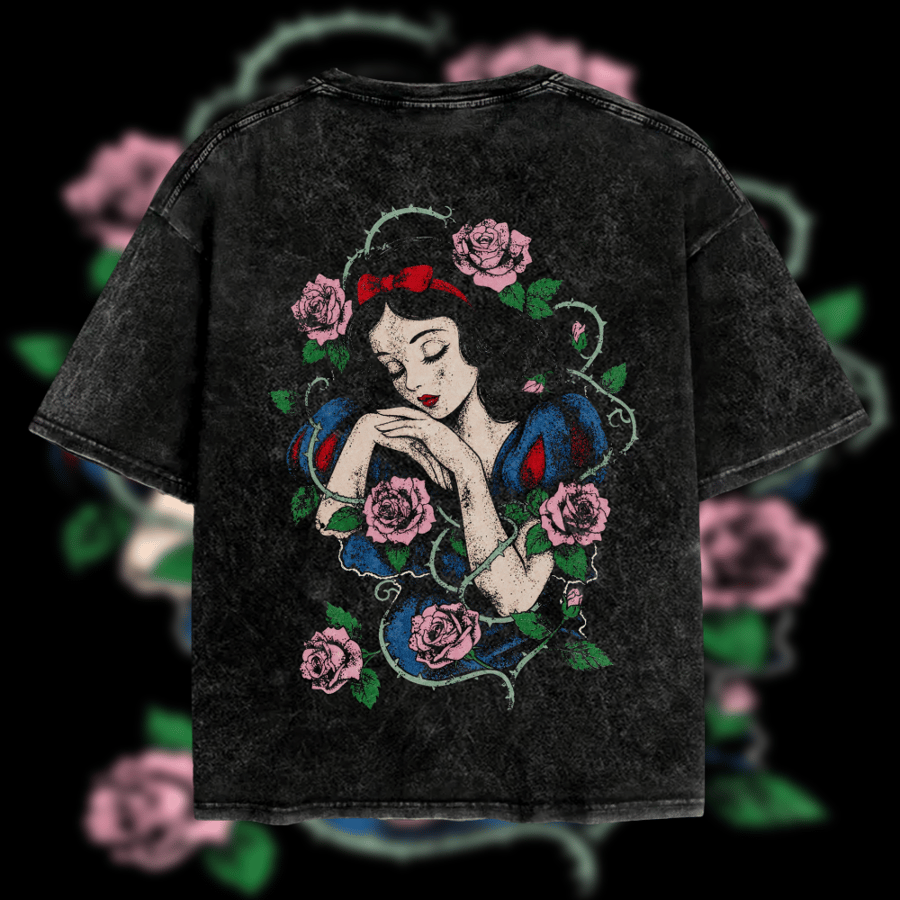 Snow White Sleeping Princess Pink Roses ThabitBrothers