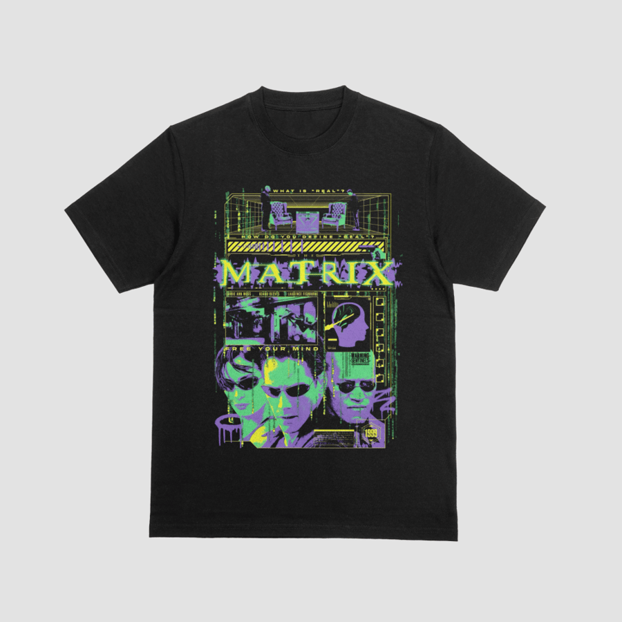 Neo Trinity Morpheus The Matrix Modern Sci-Fi Graphic