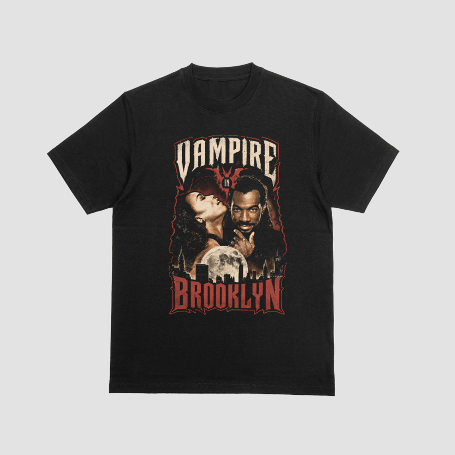 Vampire in Brooklyn Distressed Faded Vintage Movie Graphic