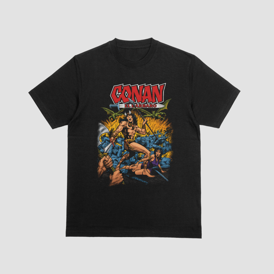 Conan El Bárbaro Demon Army Battle Graphic