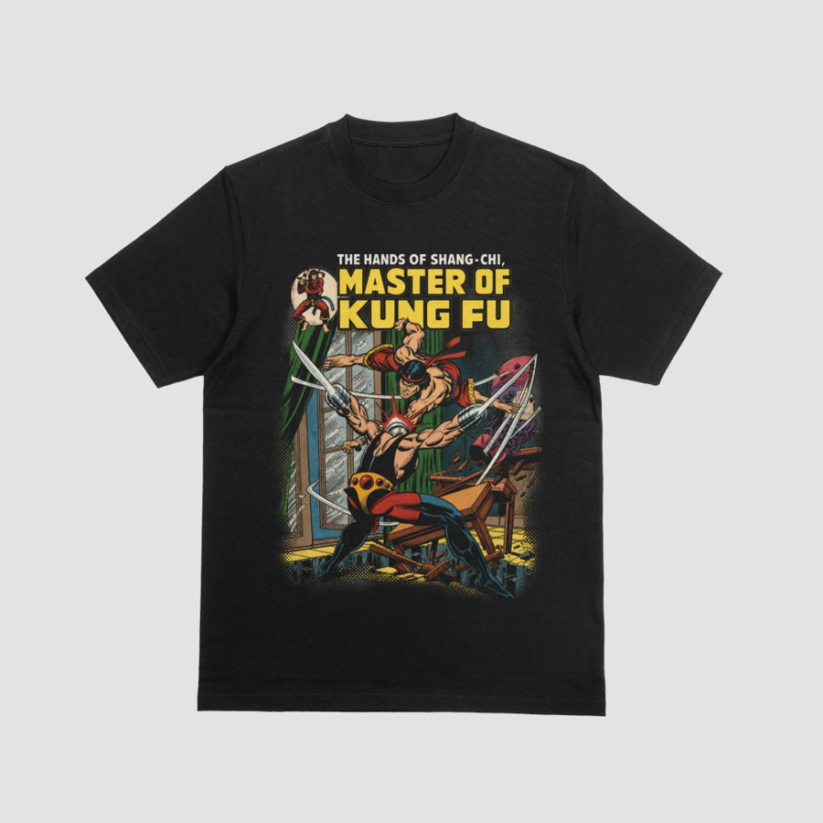 Shang-Chi vs Razor Fist Master of Kung Fu Vintage Graphic