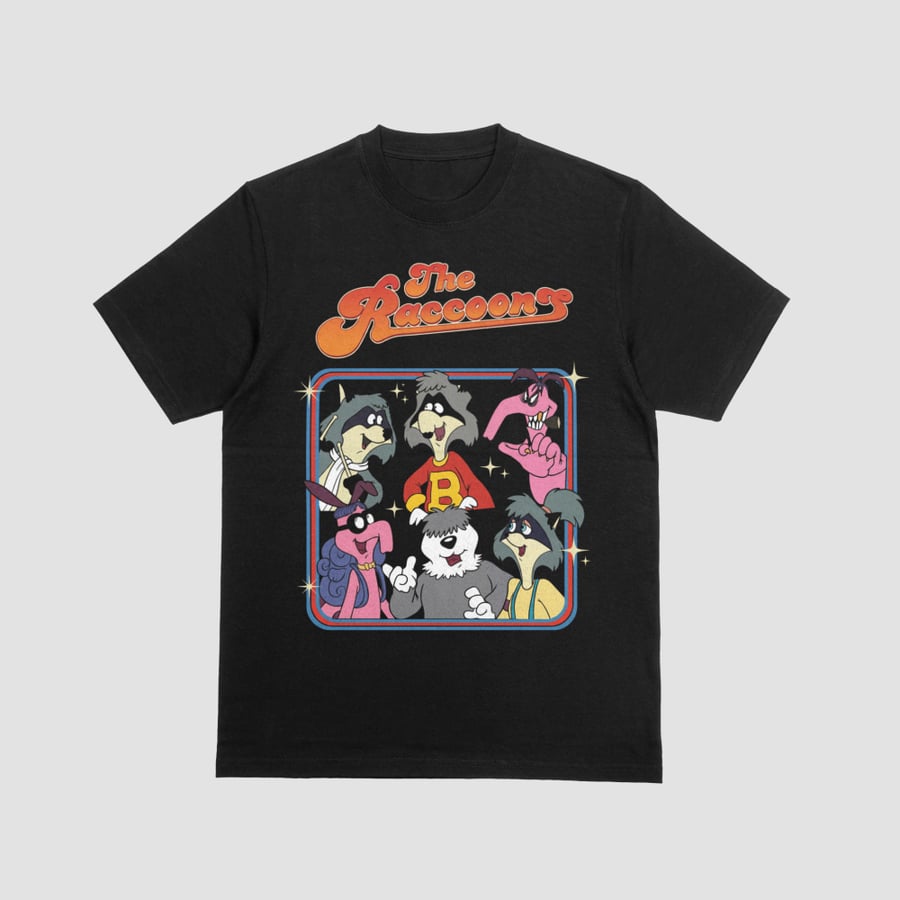 The Raccoons Vintage Animated Series Shirt Bert Raccoon Cyril Sneer
