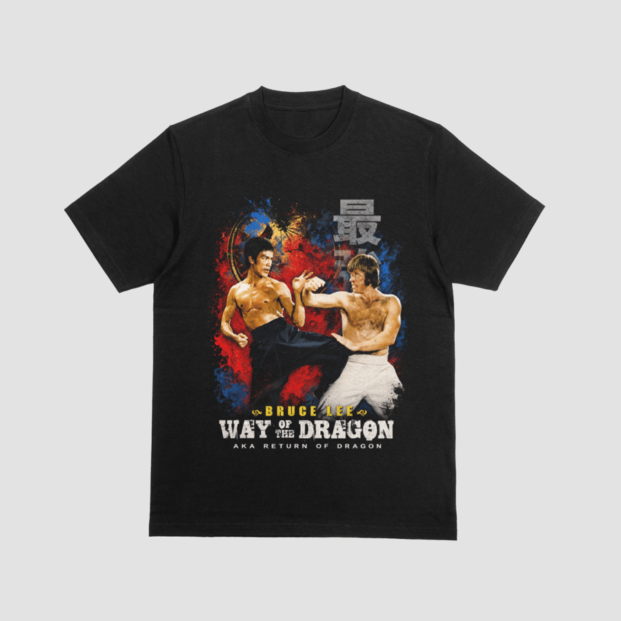 Way of the Dragon Bruce Lee vs Chuck Norris Graphic