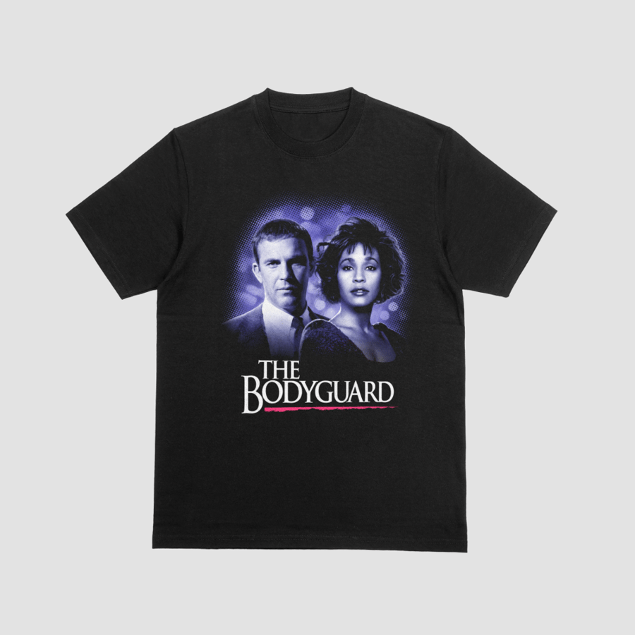 The Bodyguard Whitney Houston Kevin Costner Vintage Graphic