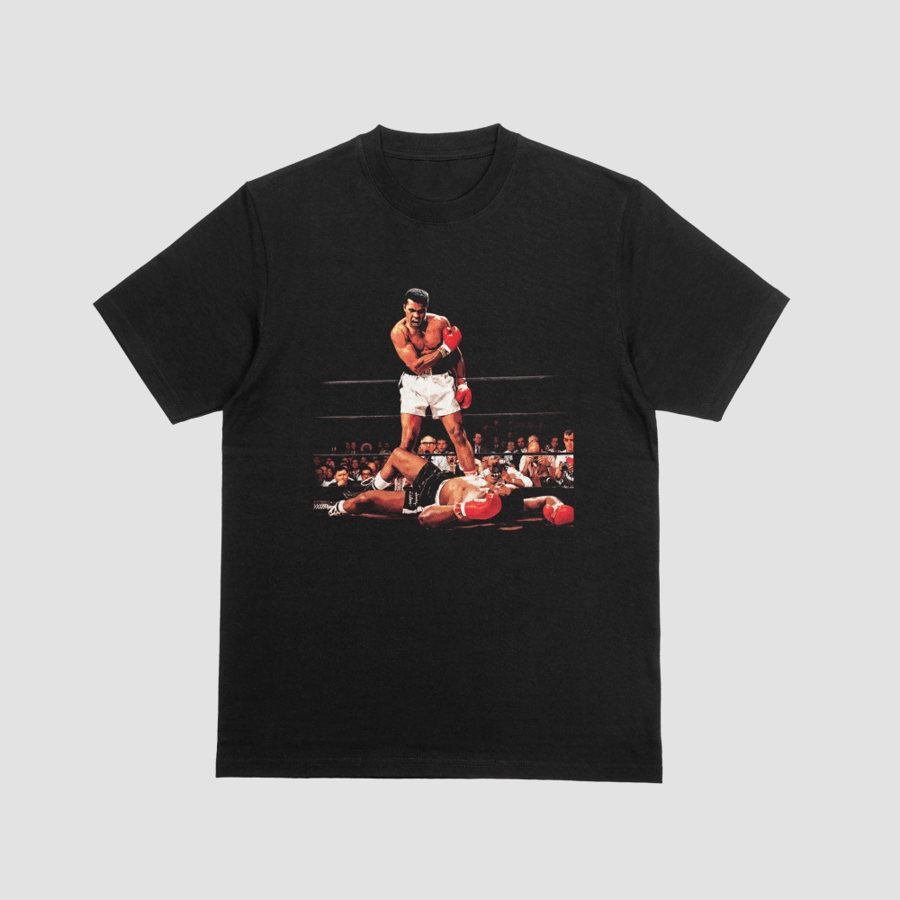 Muhammad Ali Sonny Liston Iconic Knockout 1965 Graphic