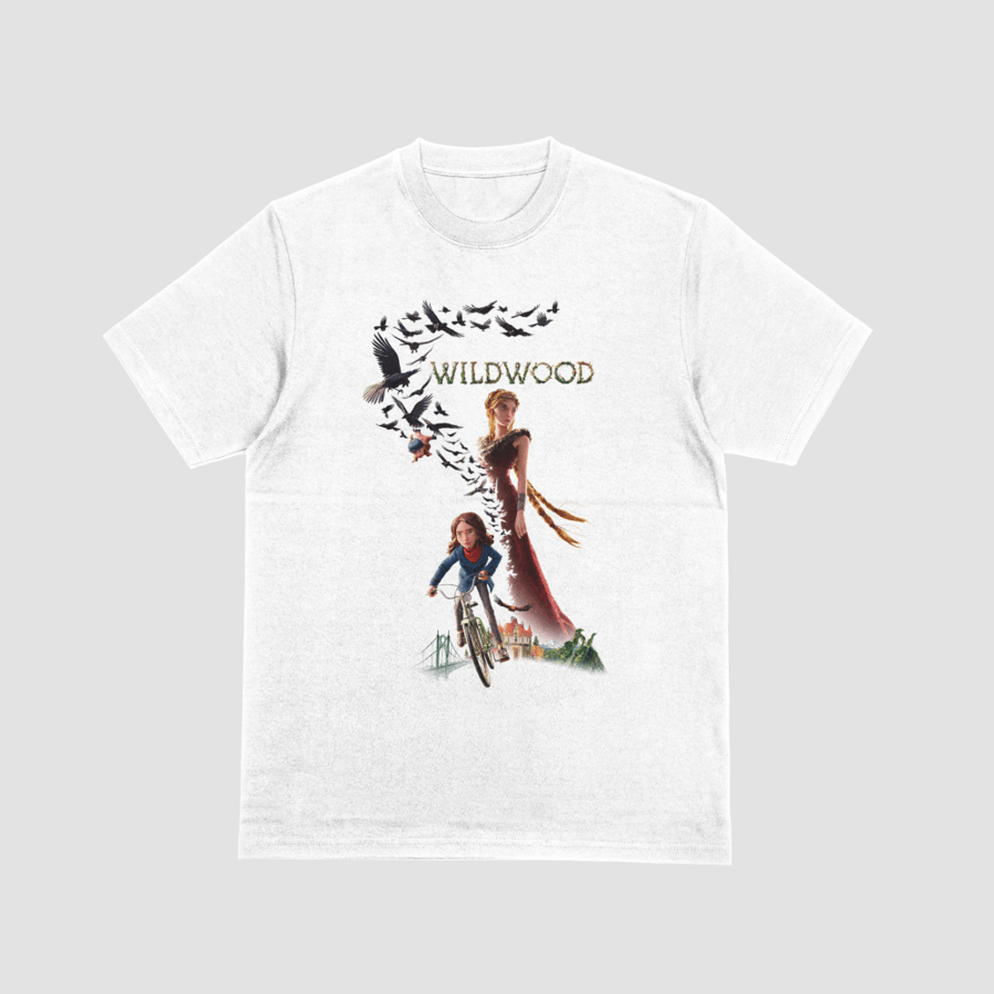 Wildwood Prue Bicycle Journey Crow Swarm Fantasy Graphic