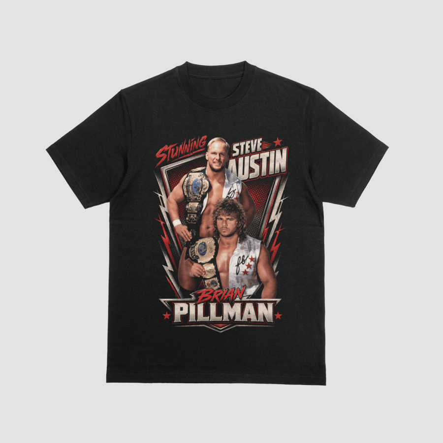 The Hollywood Blonds Steve Austin Brian Pillman Vintage Wrestling Graphic