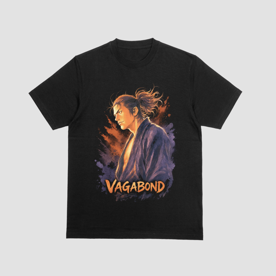 Vagabond Miyamoto Musashi Side Profile Sunset Graphic