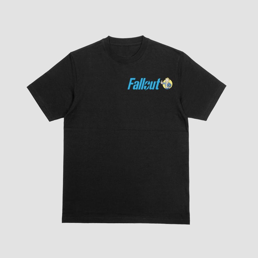 Fallout Radioactive Gym Vault Boy graphic T shirt