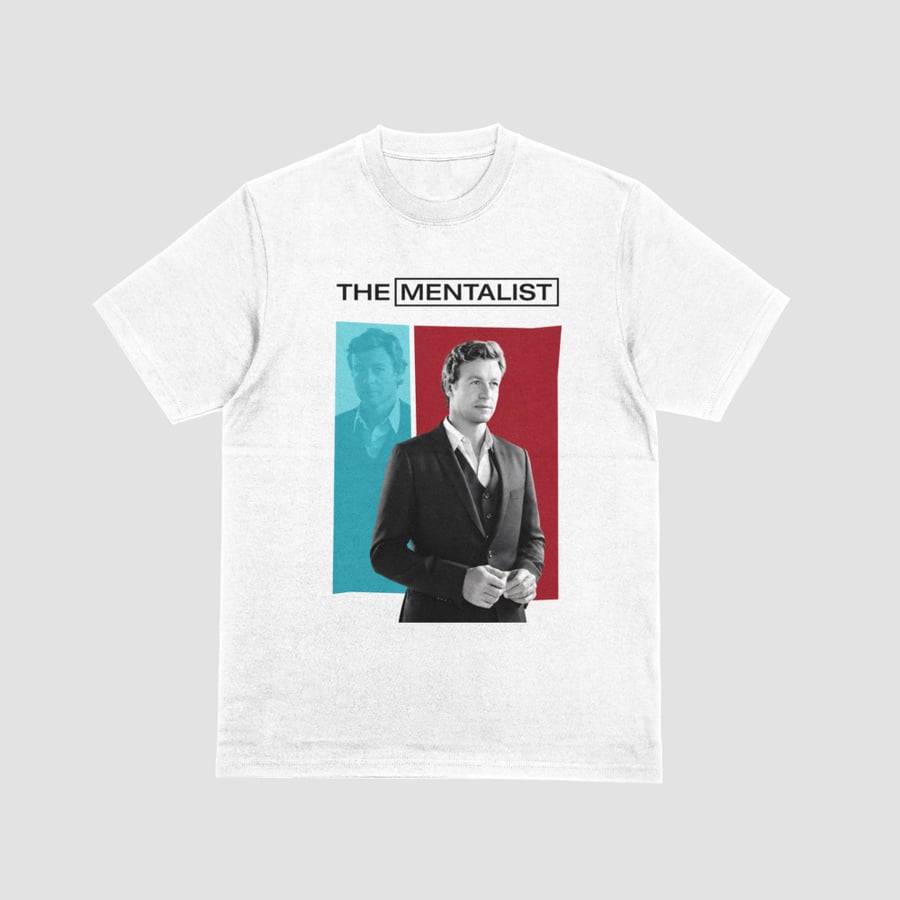 The Mentalist Suit Portrait Split Color Graphic