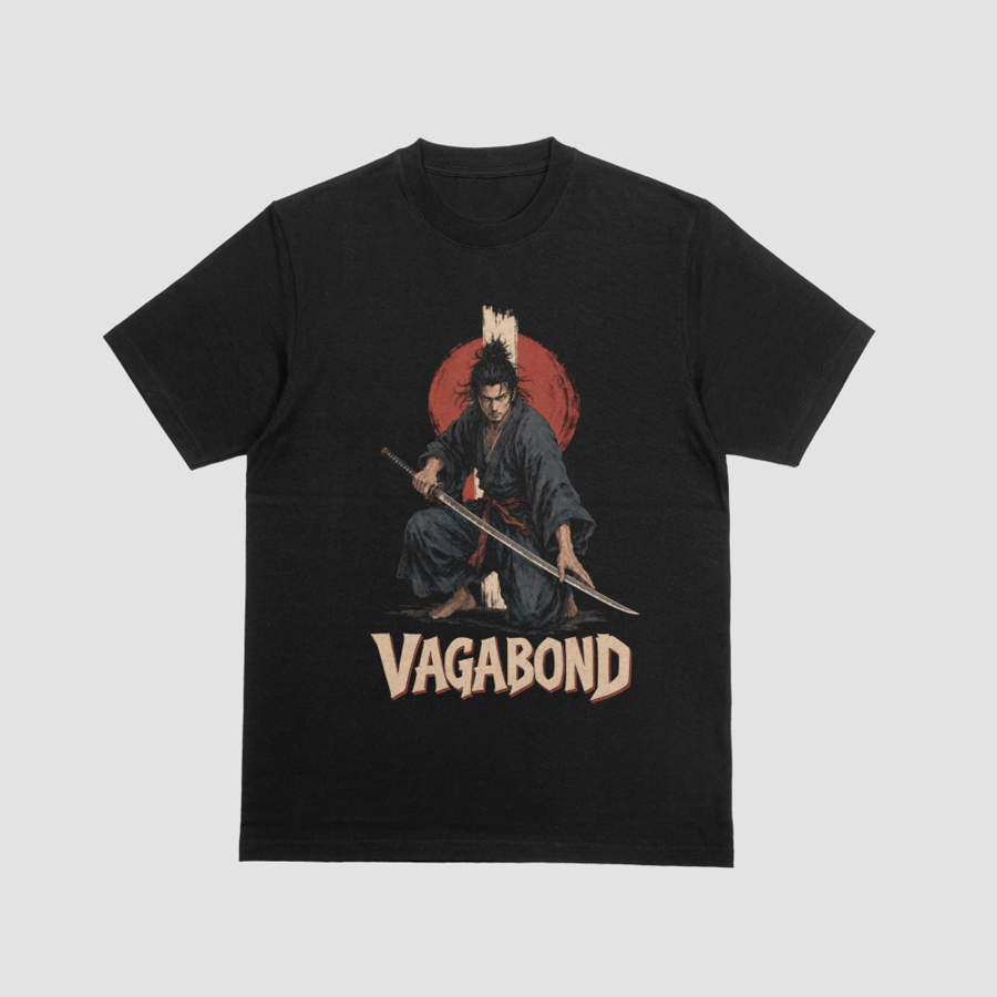 Vagabond Miyamoto Musashi Low Stance Samurai Graphic
