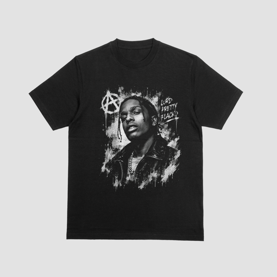 Lord Pretty Flacko – Black & White Graffiti Hip-Hop Portrait