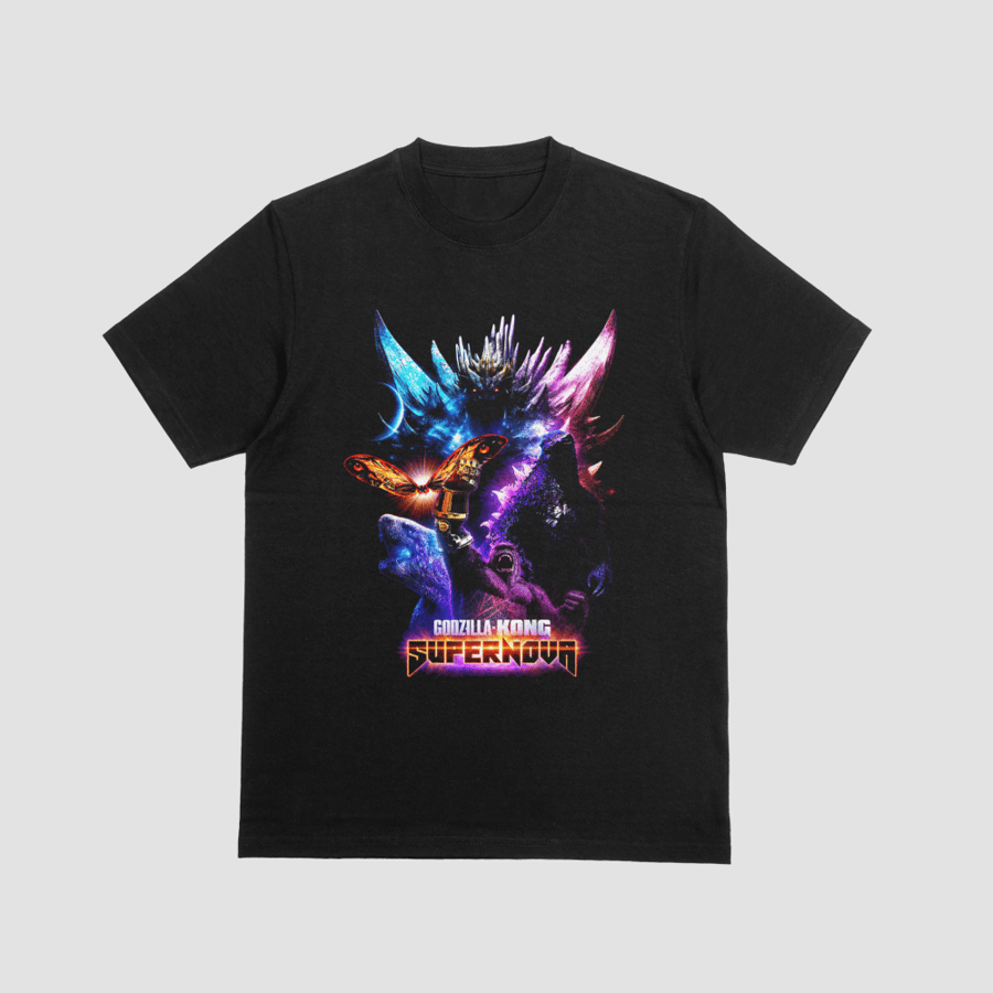 Godzilla x Kong Supernova SpaceGodzilla Mothra Kaiju Graphic