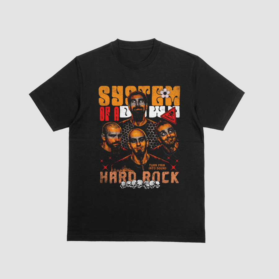 System of a Down Retro Metal Band Collage