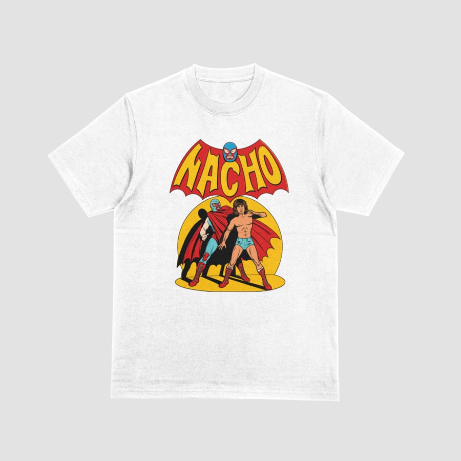 Nacho Libre and Esqueleto Comic Style Graphic