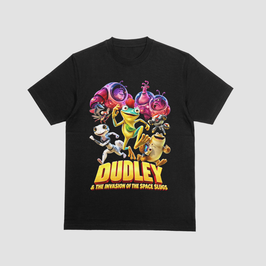 Dudley & The Invasion of the Space Slugs Animated Sci-Fi Graphic