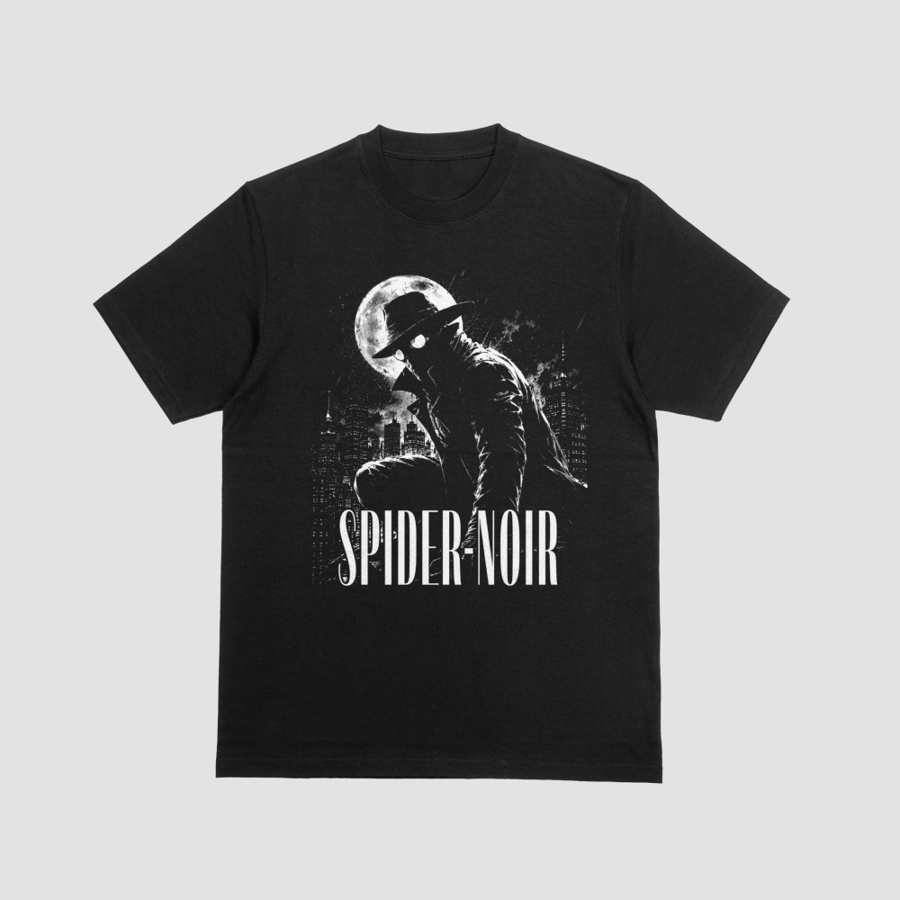 Spider-Noir Moonlit Skyline Gritty 1930s Detective