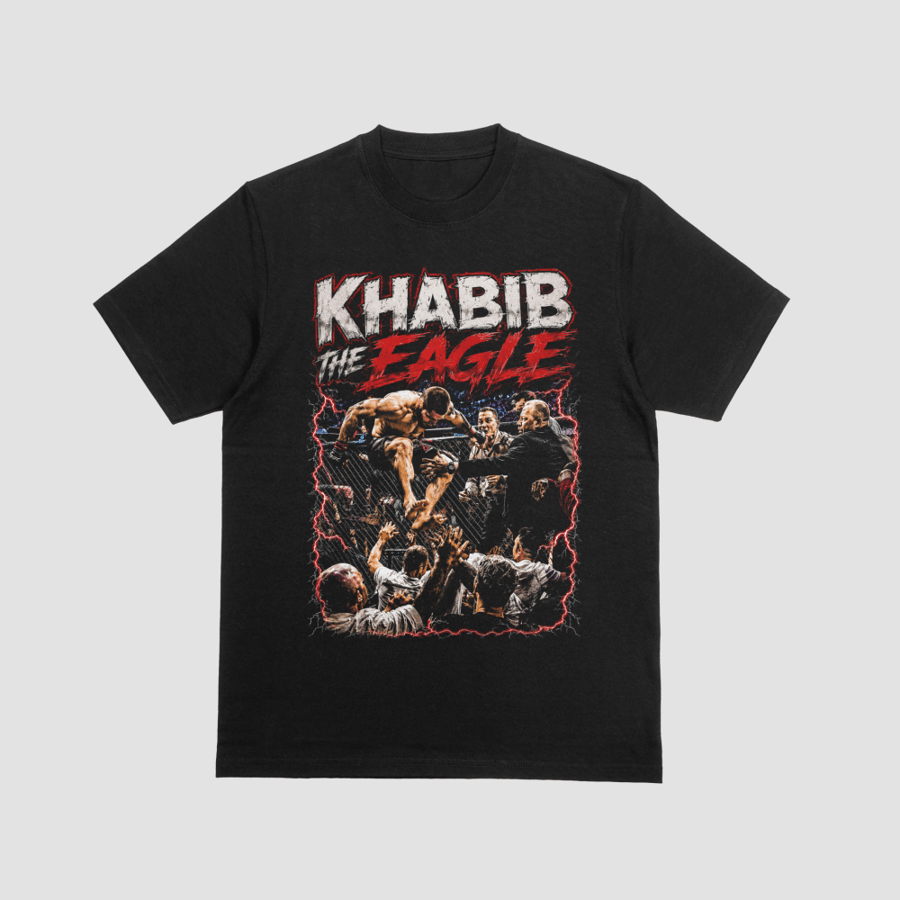Khabib The Eagle UFC 229 Octagon Leap