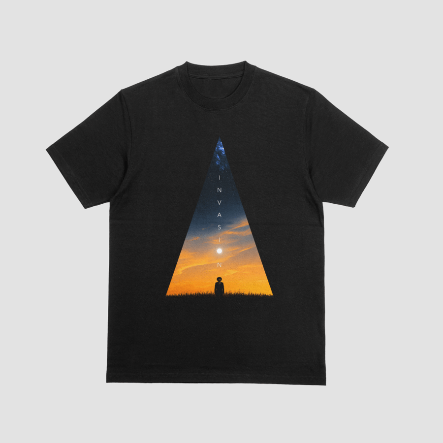 Invasion Apple TV Geometric Triangle Sci-Fi Silhouette Graphic