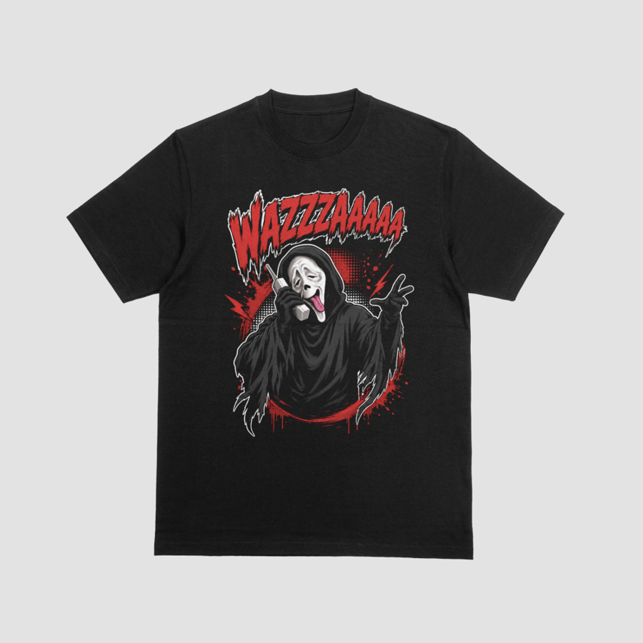 Ghostface Scary Movie Wazzup Parody Graphic