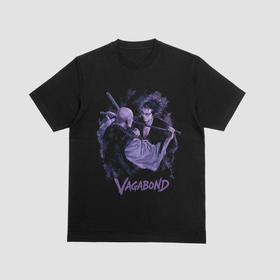 Vagabond Musashi vs Inshun Purple Aura Duel Graphic