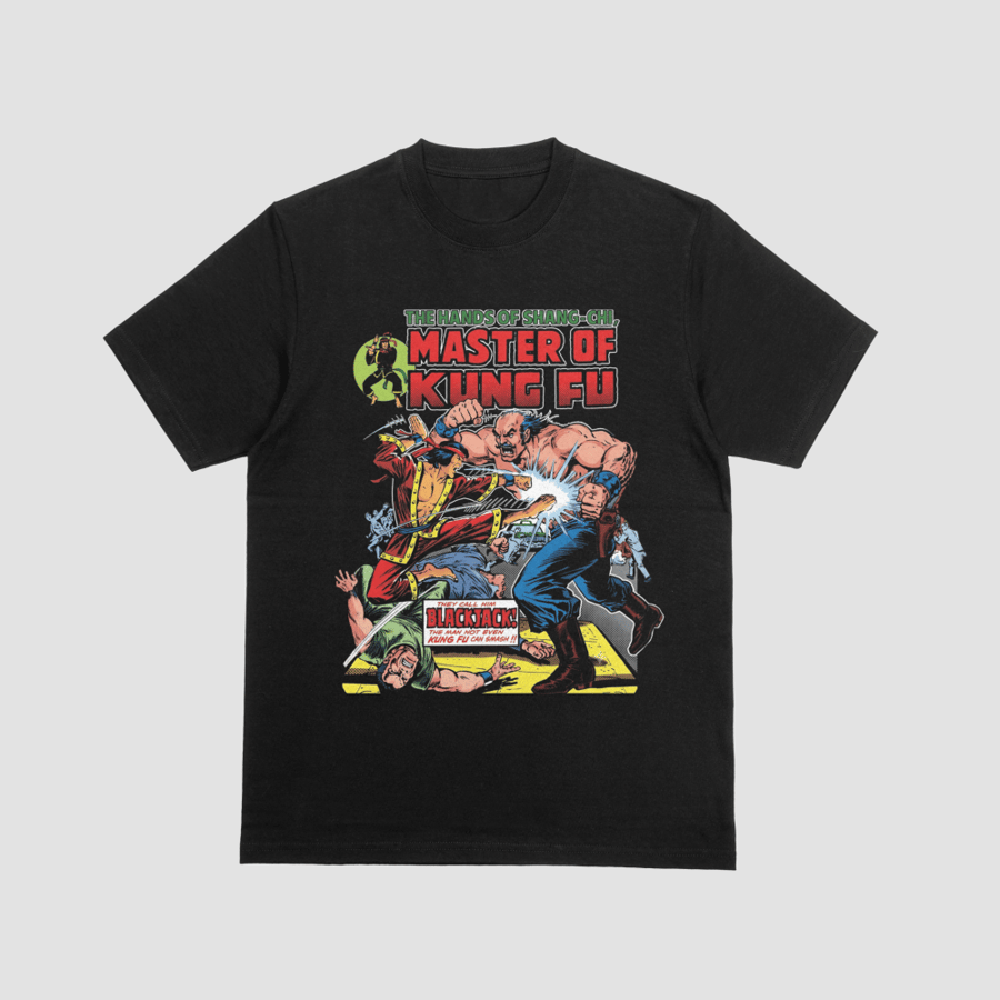 Shang-Chi vs Blackjack Master of Kung Fu Vintage Graphic