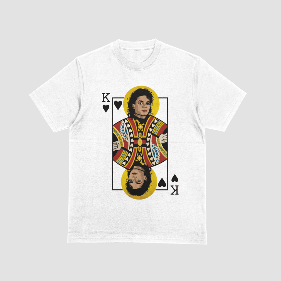 Michael Jackson King of Hearts Playing Card Graphic