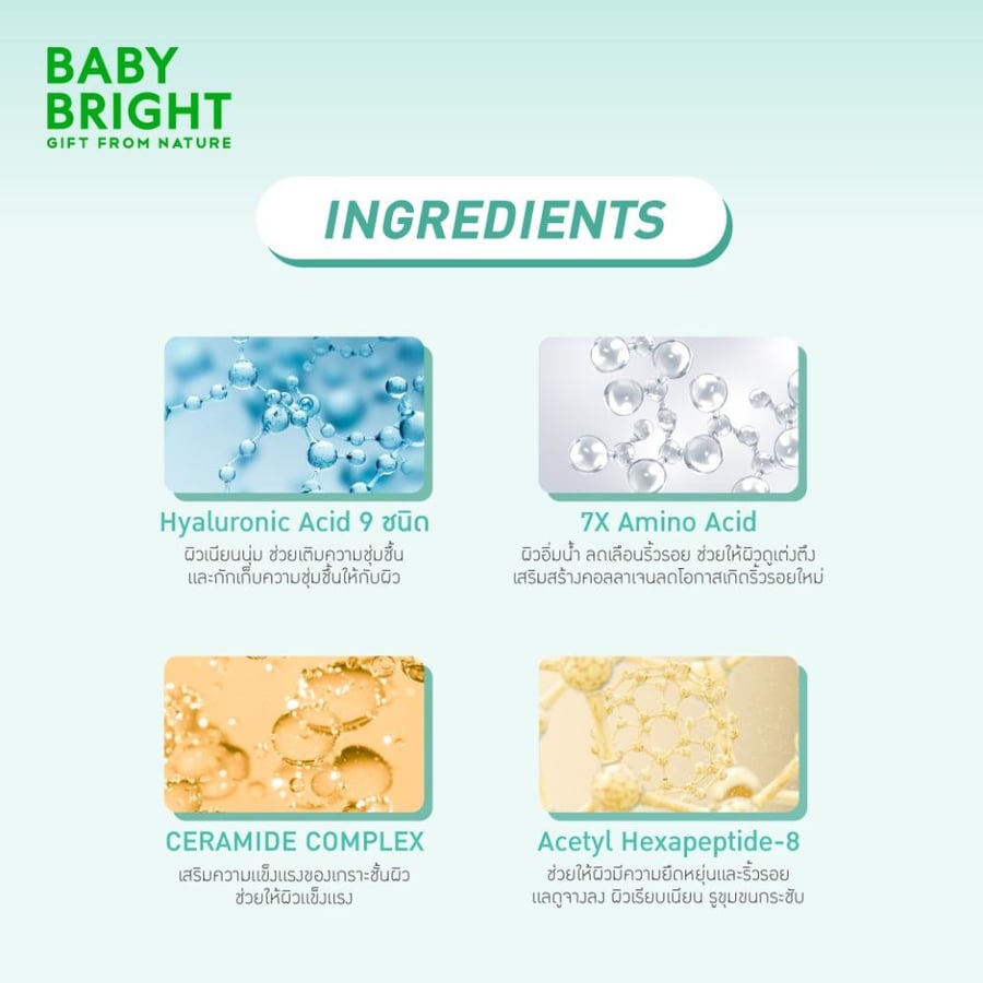 بيبي برايت ماسك هيدروجيل Baby Bright Rejulight Fill-lagen Hydrogel Mask