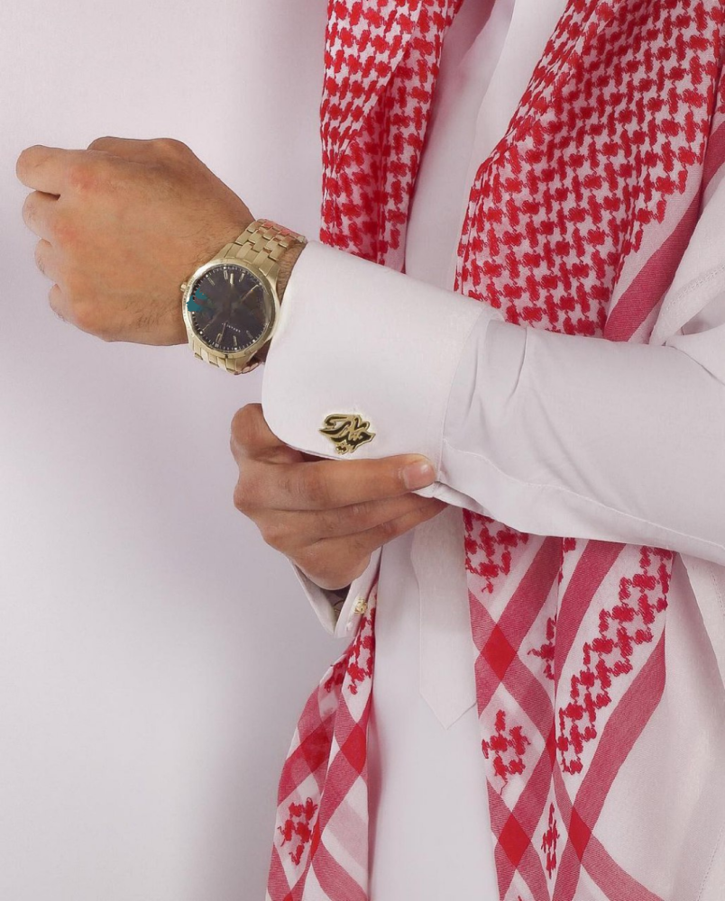 كبك رجالي مبطن تصميم الاسم حسب الطلب - متجر لفتة