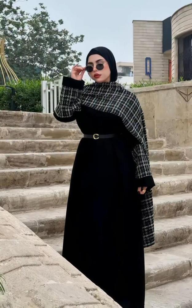 عباية الإسكارف الشتوية الفاخرة