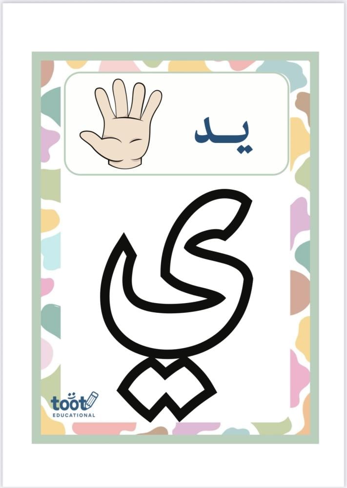 بطاقة الحروف
