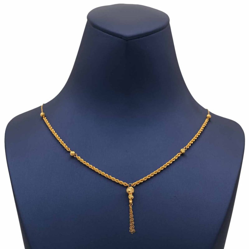 عقد ذهب عيار 21