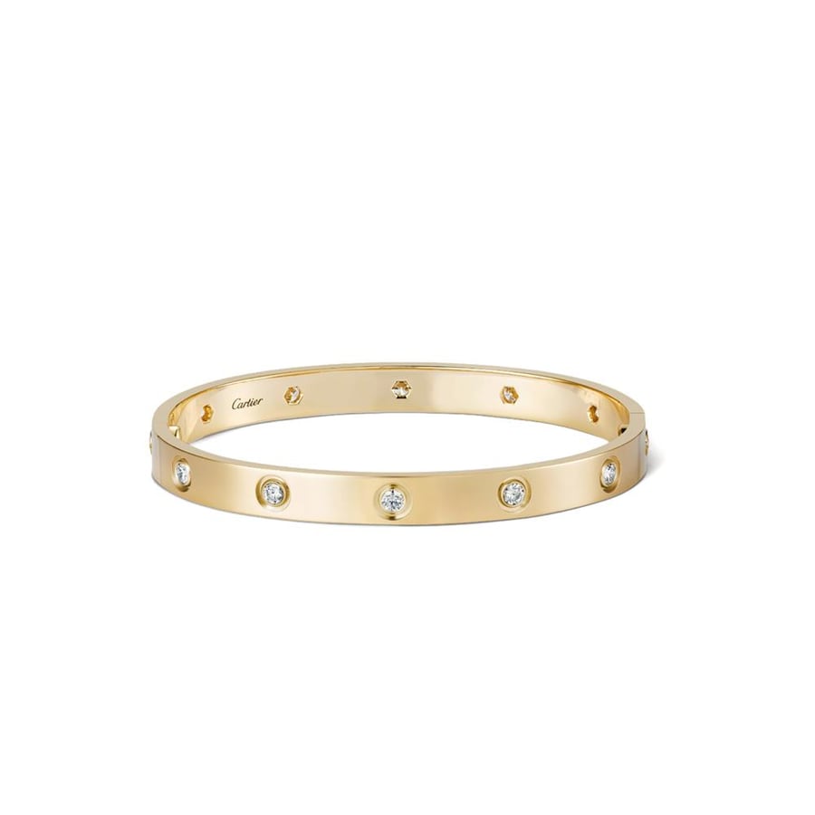 Cartier love bracelet 10 diamonds