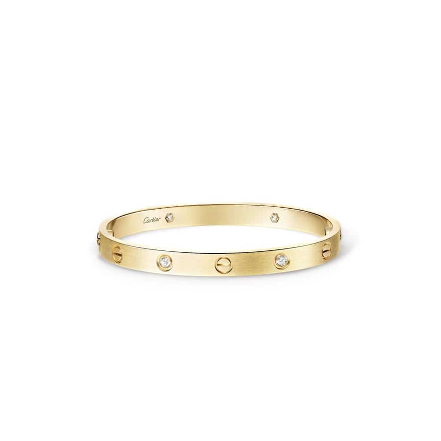 Cartier love bracelet with 4 diamonds