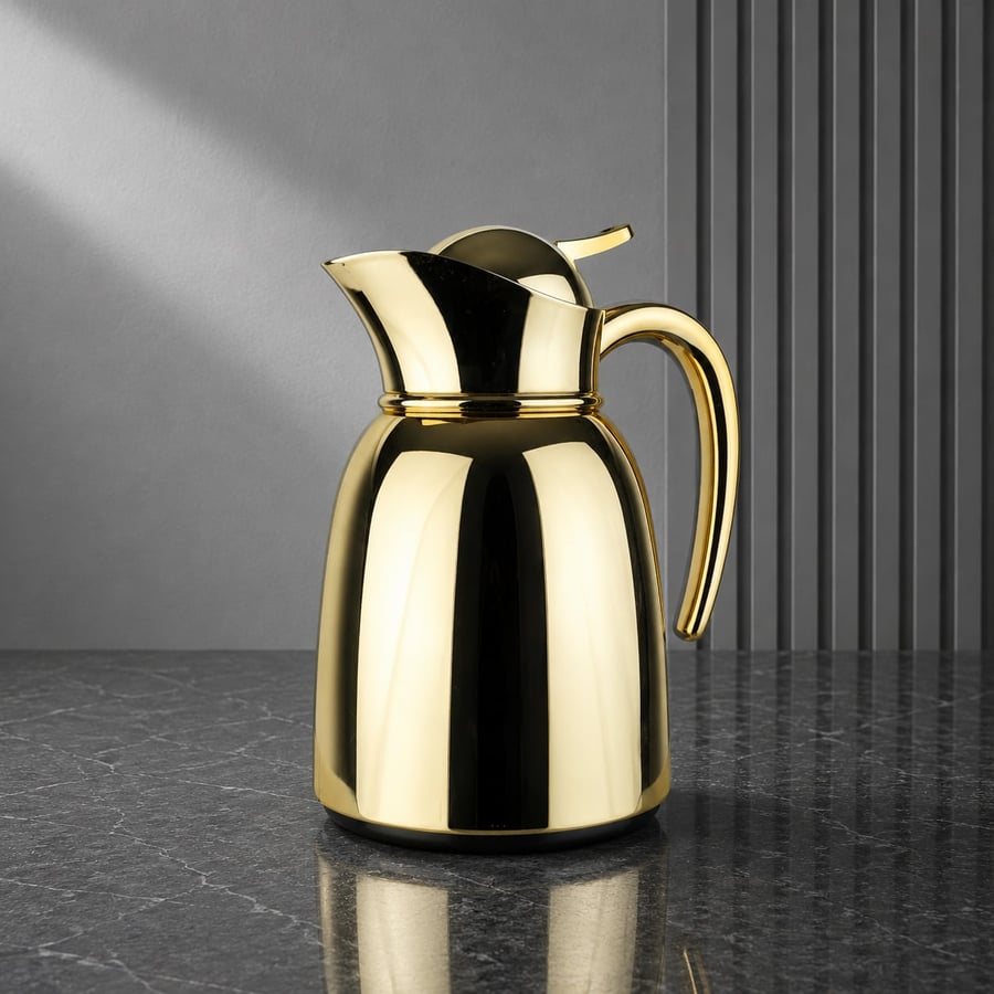 Golden Thermos - 1 Liter | Al Saif Home