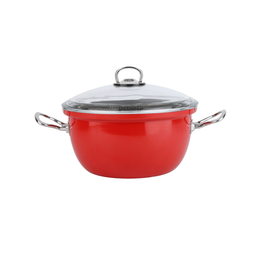Oil frying pan with lid - 24 cm