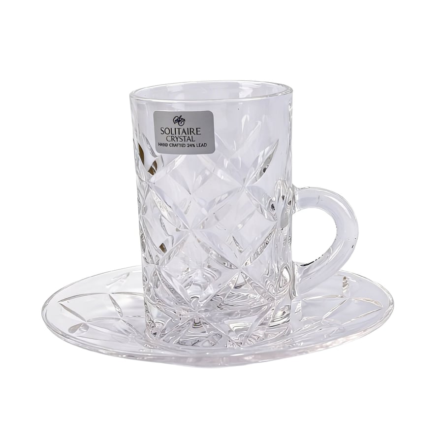 Tea cup set - 12 pieces | Solitaire Crystal