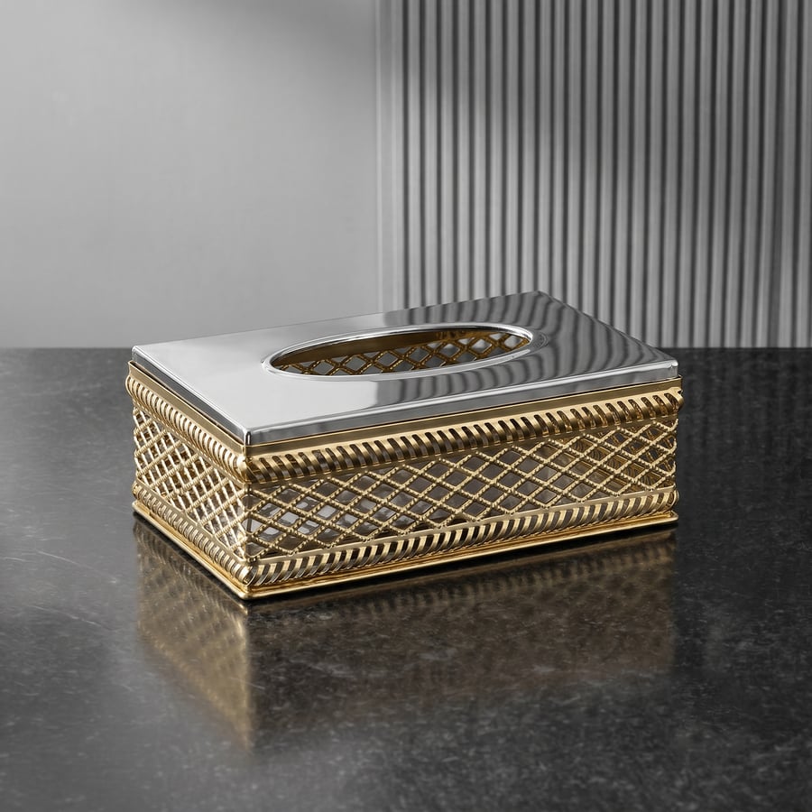 Stainless Steel Tissue Box - Large | Saif Home